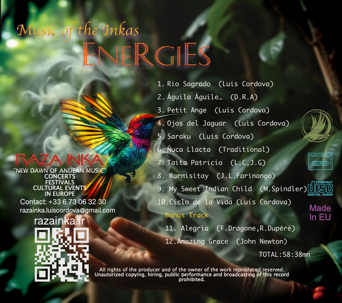 Music of the Inka Energies New CD 2025