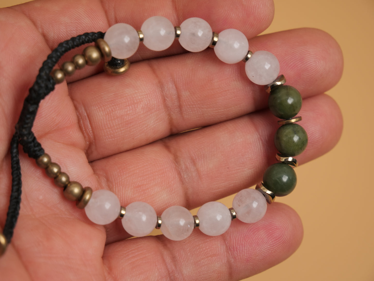 Bracelet Pierre de Lune et Jade Nephrite