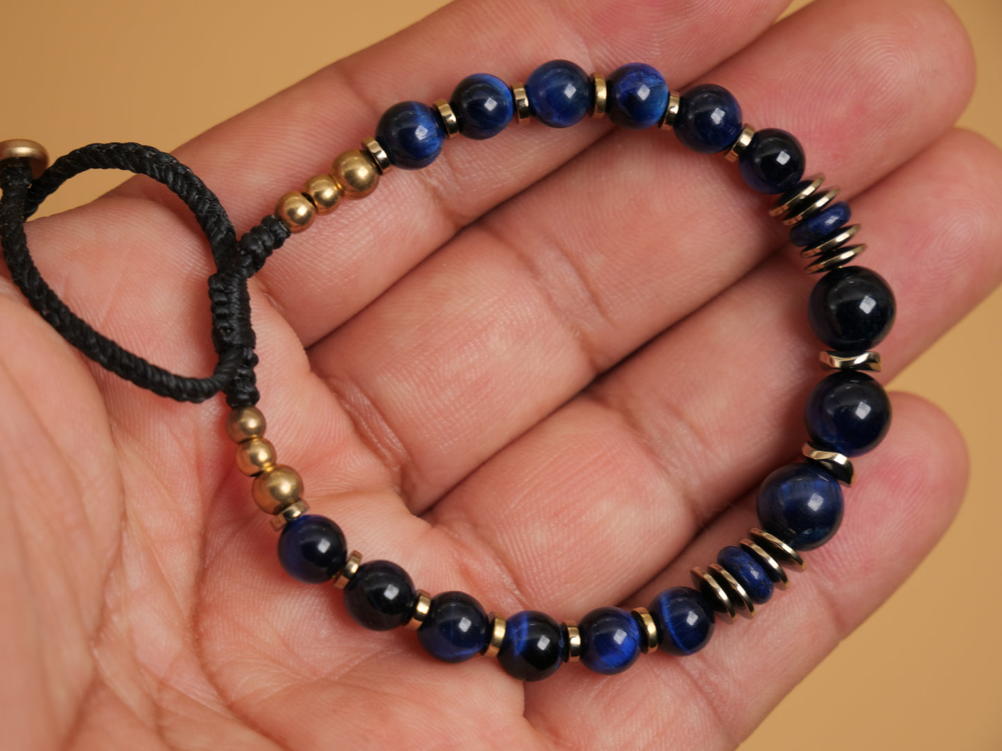 Bracelet Oeil de Tigre Blue