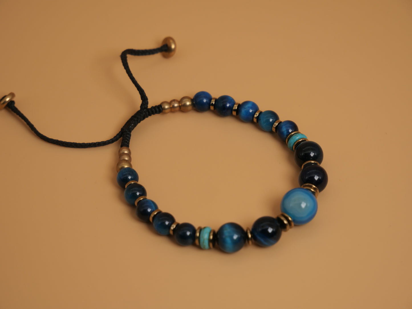 Bracelet en Agate Blue