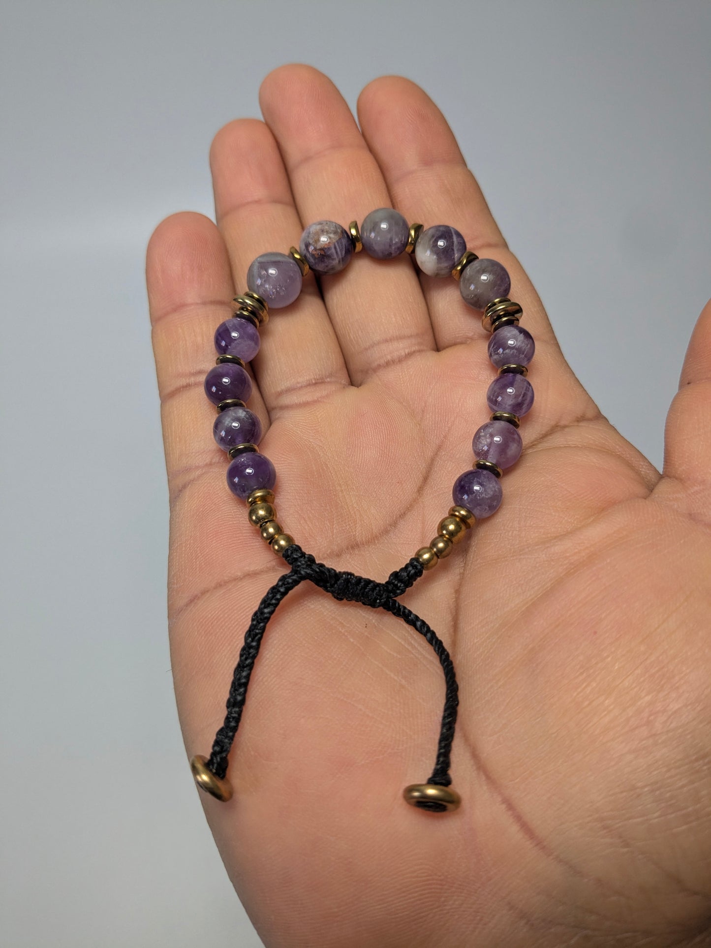 Bracelet en Pierre Améthyste