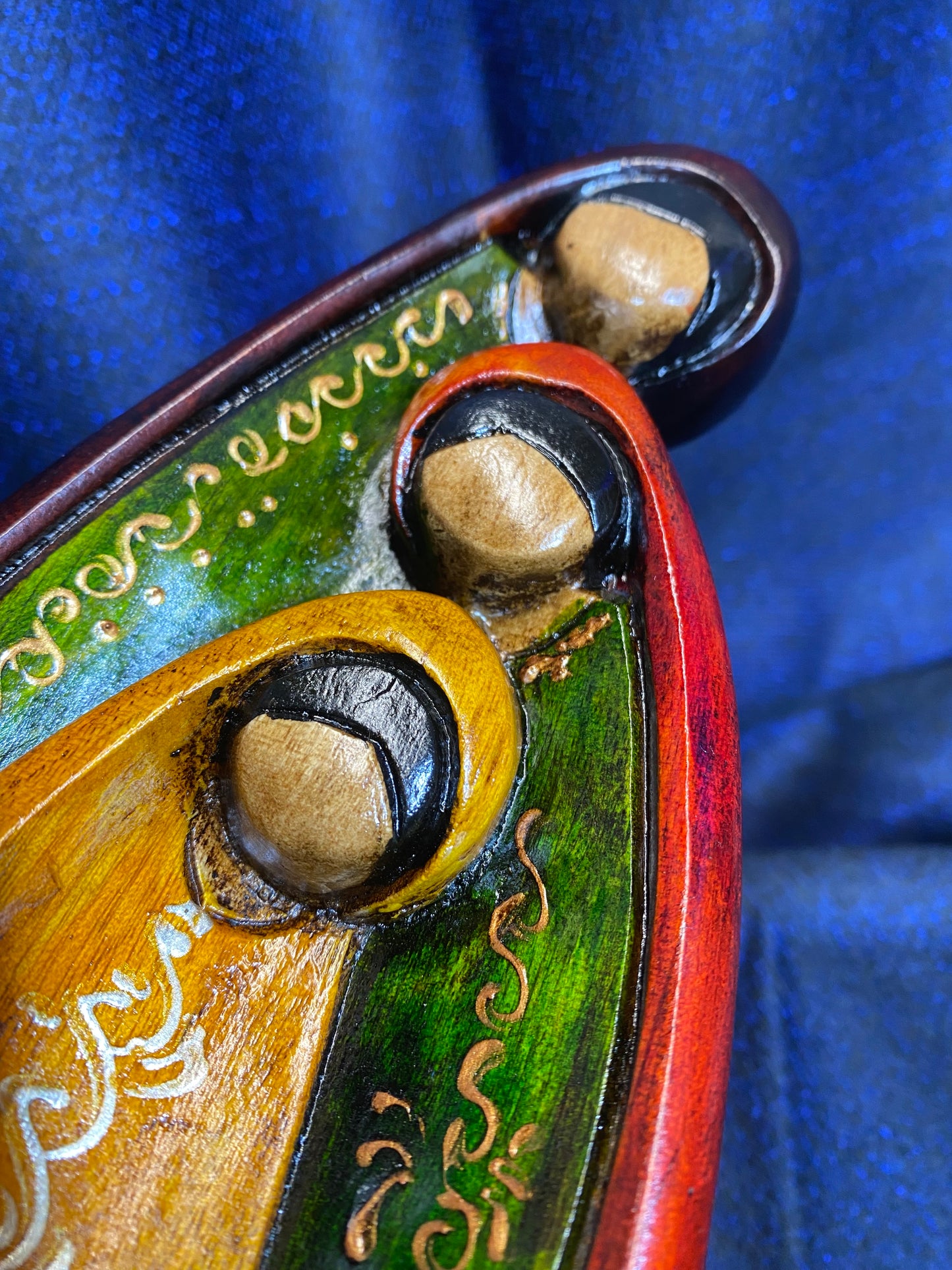 Nativité Sculpture en Bois Yalte