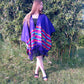 Poncho, Châle modèle ethnique avec franges