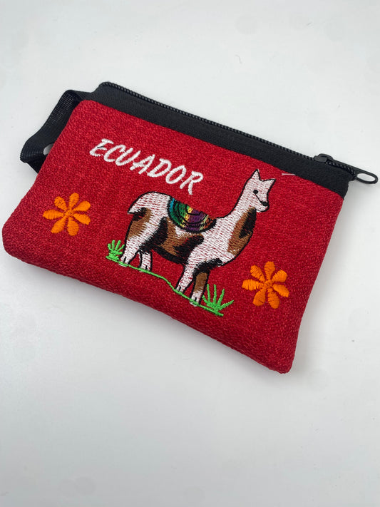 Porte-monnaie-animaux-Brodé en tissus