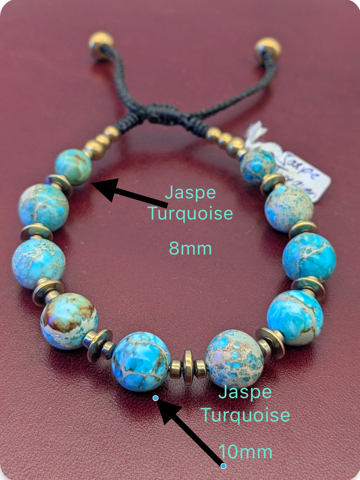 Bracelet Jaspe Turquoise Impérial