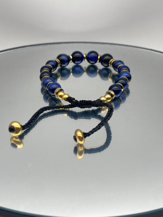 Bracelet Oeil de Tigre Blue