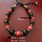 Bracelet Jaspe Rouge et Onix