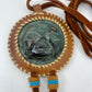 Collier Tortue Amauta en Jade Néphrite-Cuir