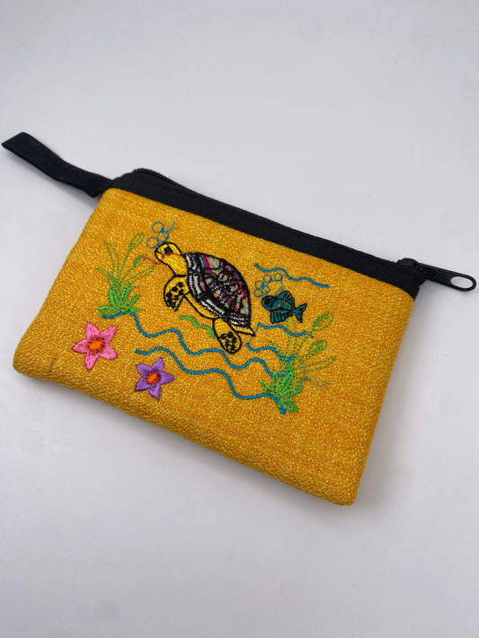 Porte-monnaie-animaux-Brodé en tissus