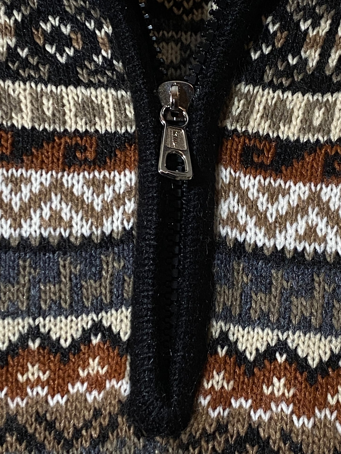 Pull Cardigan à col zippé Homme Cuzco-Pérou L