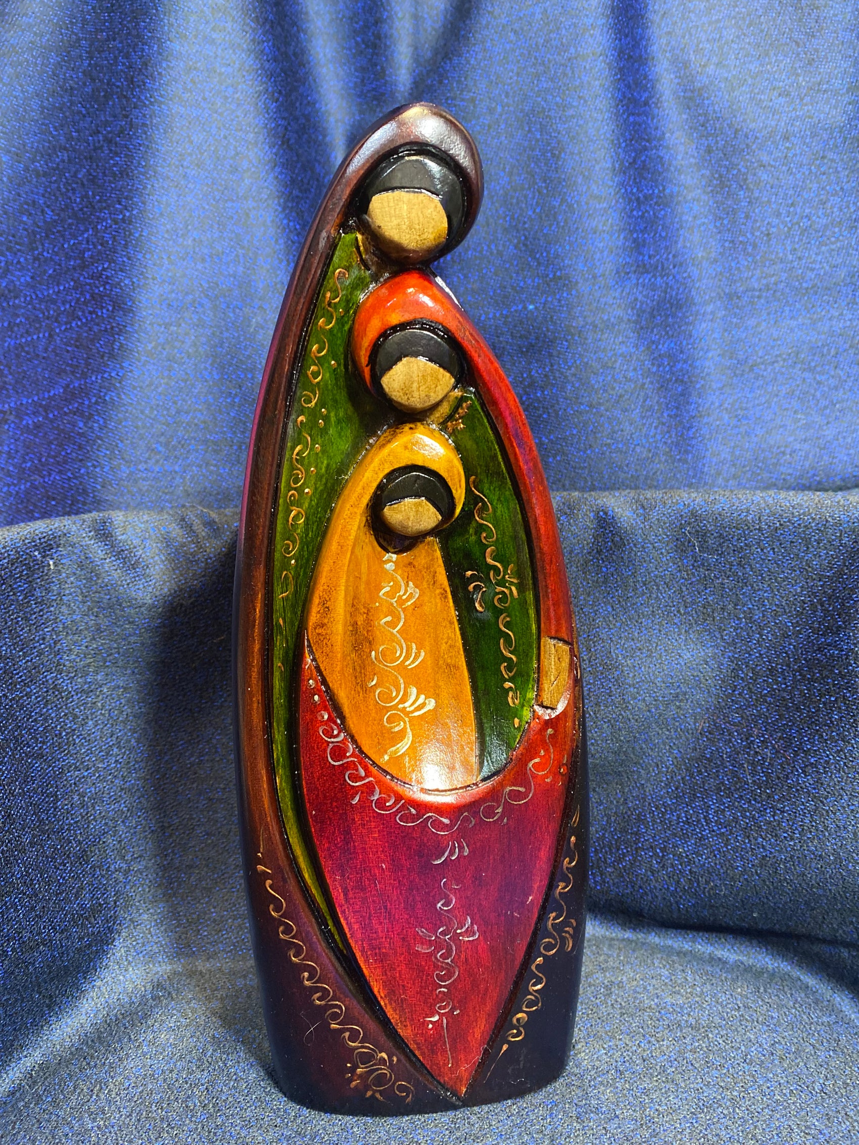 Nativité Sculpture en Bois Yalte