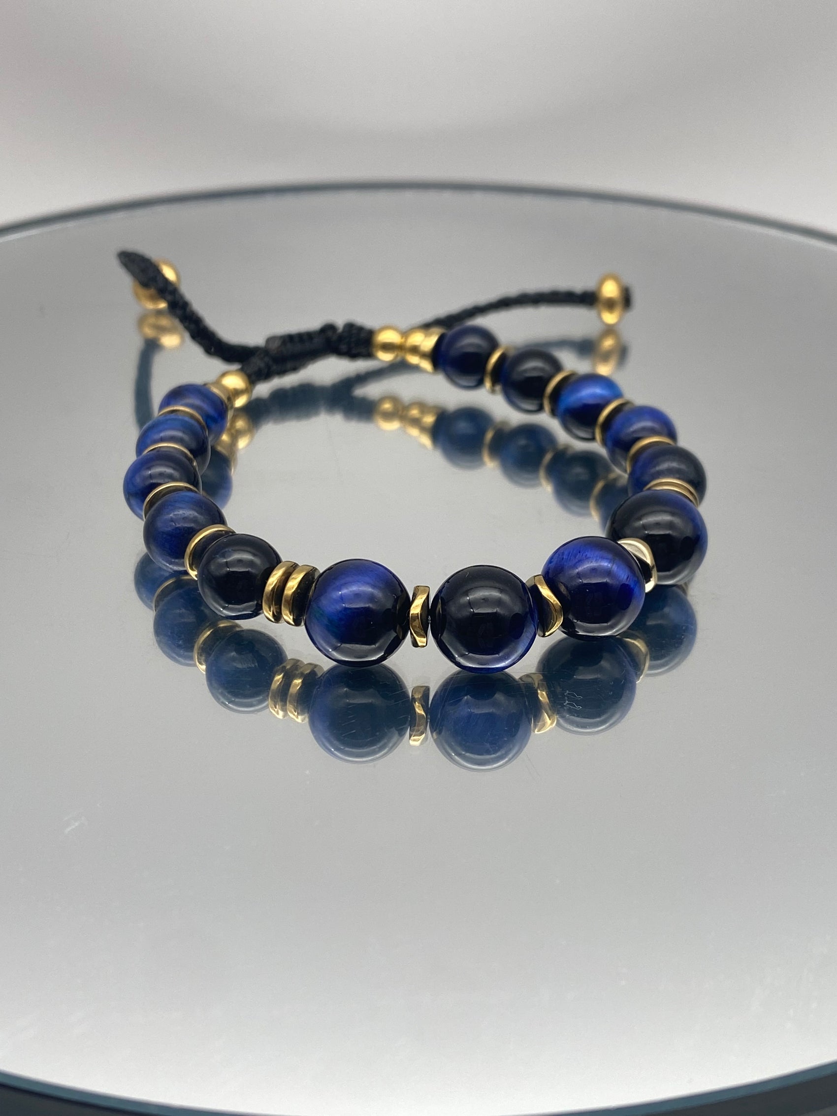 Bracelet Oeil de Tigre Blue