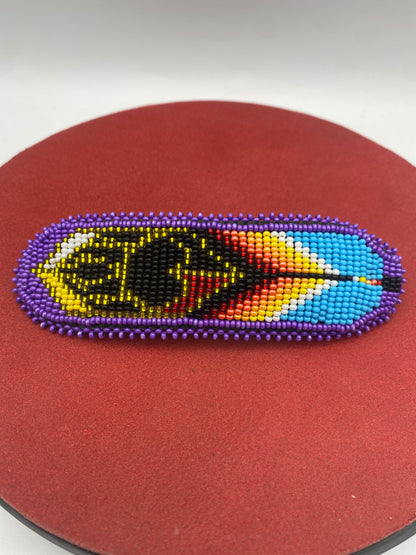 Pince à cheveux Motif Amérindiens en perles