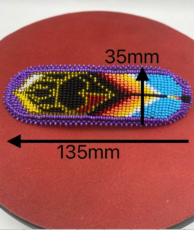 Pince à cheveux Motif Amérindiens en perles