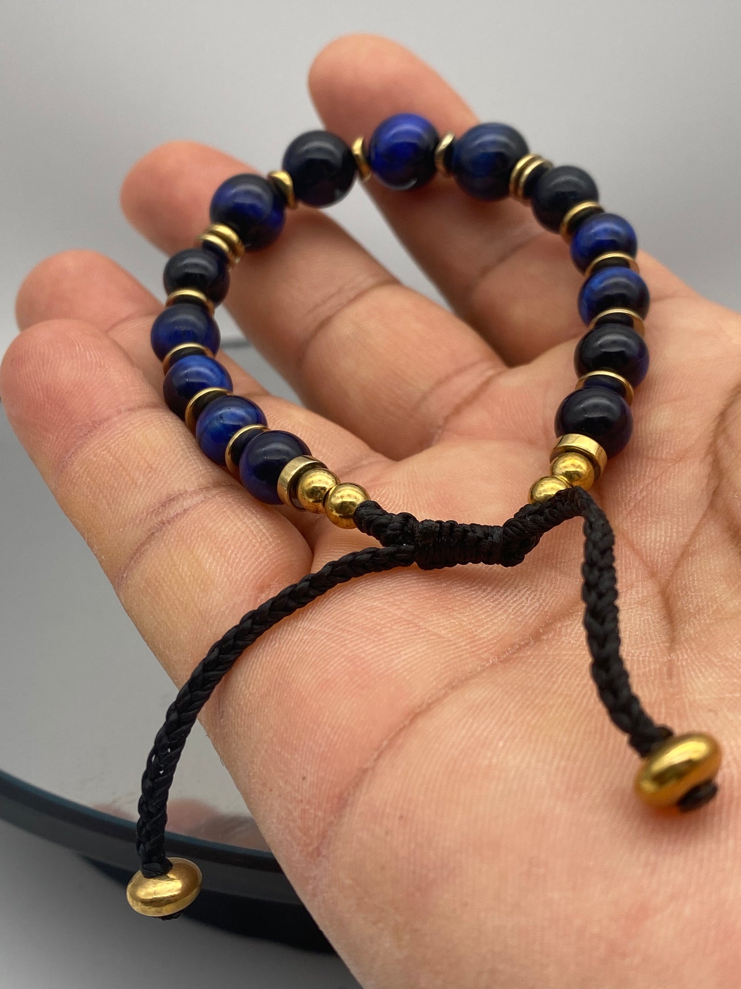 Bracelet Oeil de Tigre Blue