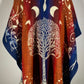 PONCHO ARBRE DE VIE ETHNIQUE