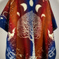PONCHO ARBRE DE VIE ETHNIQUE
