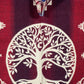 PONCHO ARBRE DE VIE ETHNIQUE