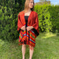 Poncho, Châle modèle ethnique avec franges