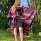 Poncho, Châle modèle ethnique avec franges