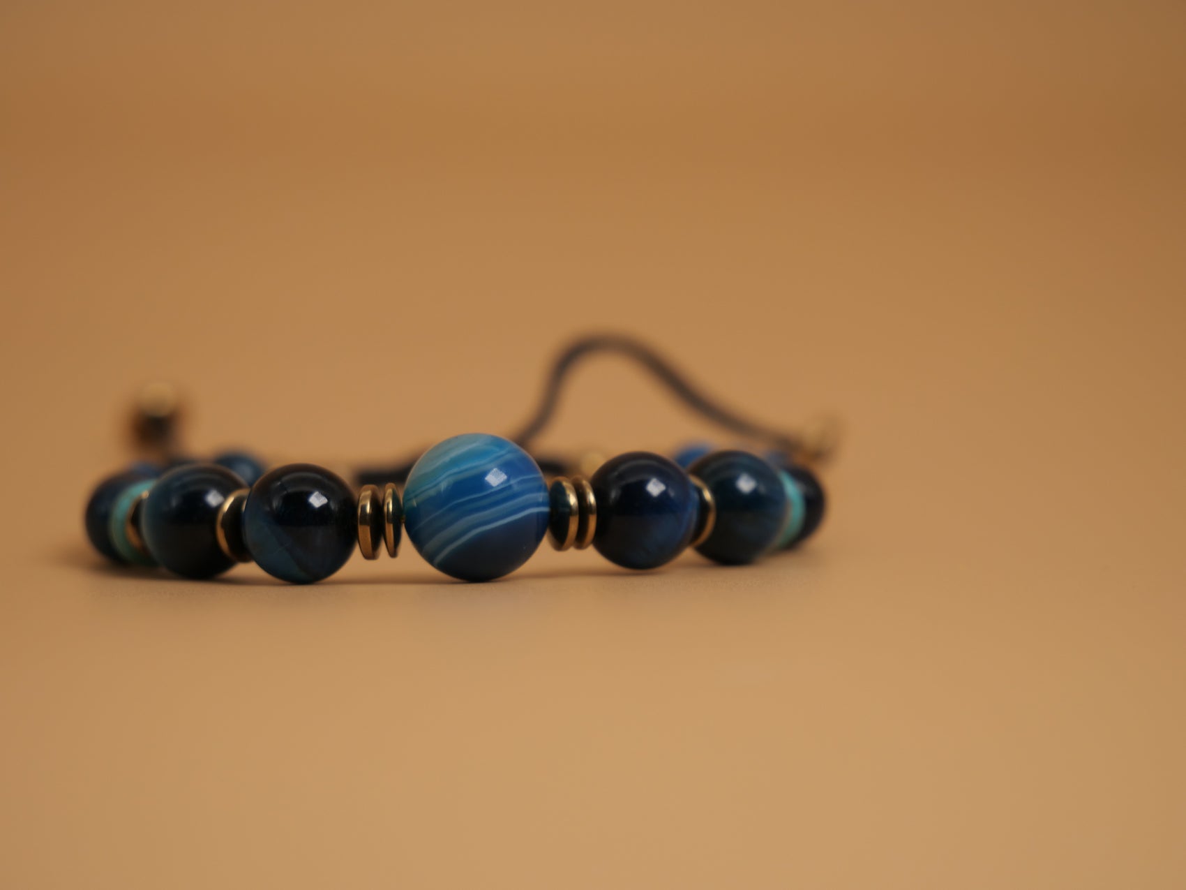 Bracelet en Agate Blue