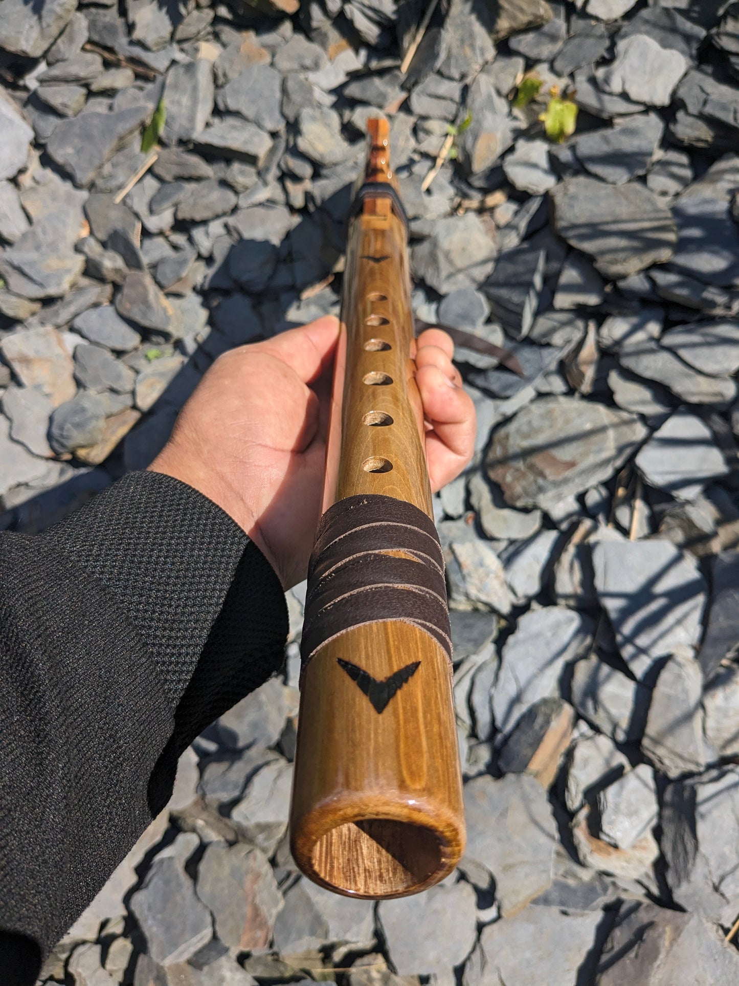 Flûte Native Gm - Bois Noyer-2