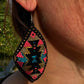 Boucle d'Oreille en perles de rocaille - Motif ethnique- Made in Ecuador