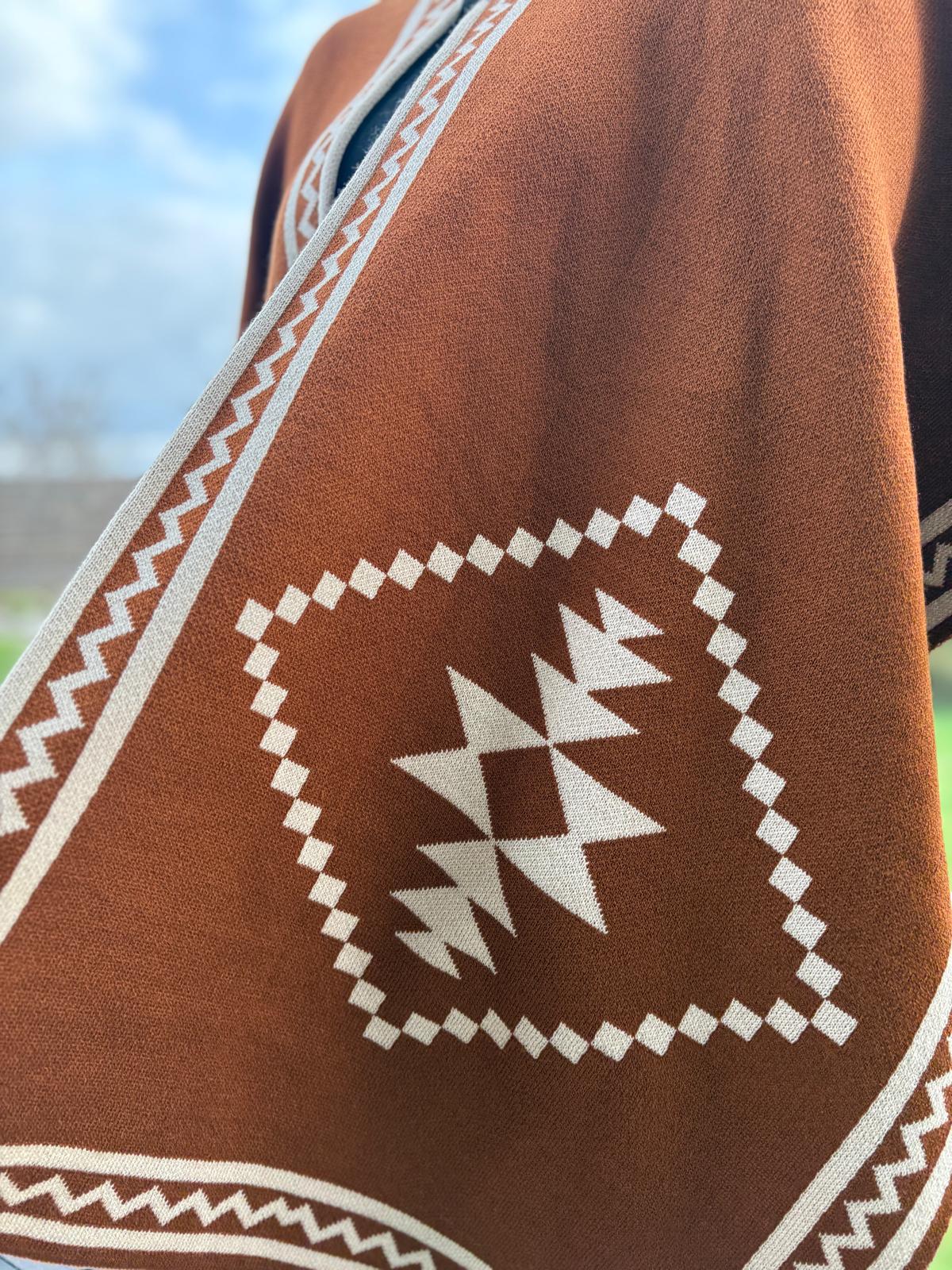 Poncho Cape Ethnique Otavalo-Ecuador