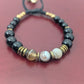 Bracelet Onix et Agate Botswana à Facettes