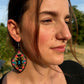 Boucle d'Oreille en perles de rocaille - Motif ethnique- Made in Ecuador