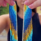 Boucle d'Oreille Dégradé en perle de rocaille - Made in Ecuador