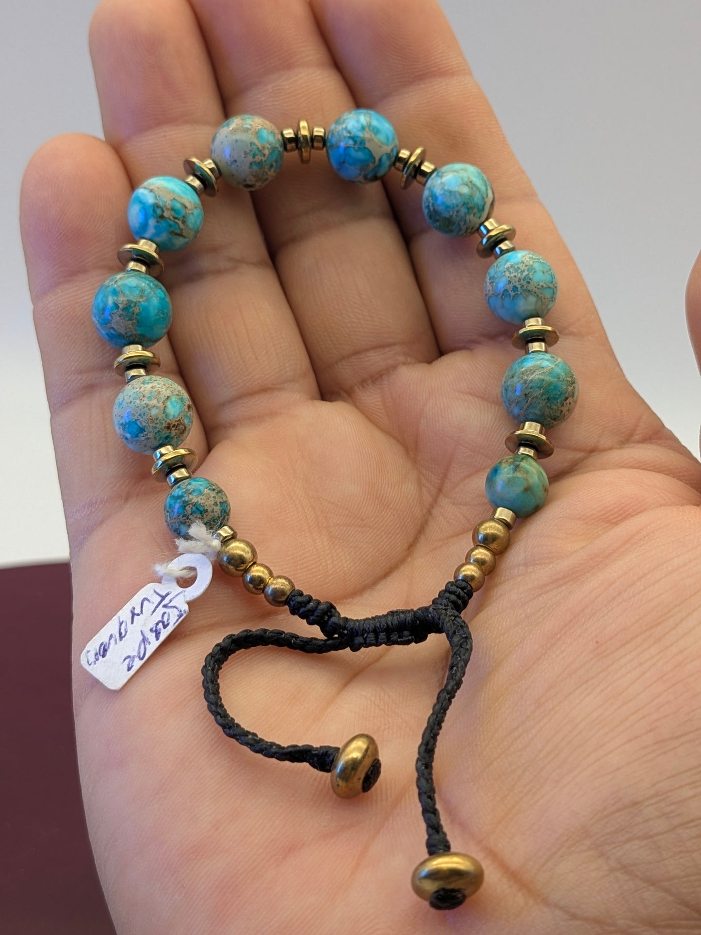 Bracelet Jaspe Turquoise Impérial
