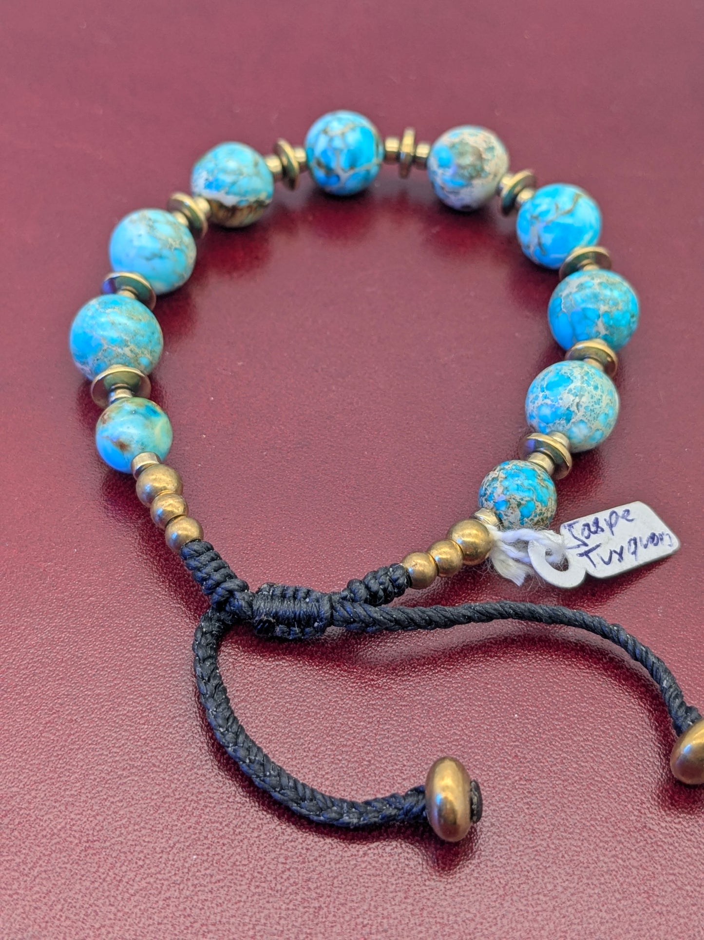 Bracelet Jaspe Turquoise Impérial