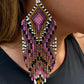 Boucle d'Oreille en perle de rocaille - modèle ethnique - Made in Ecuador