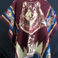 Poncho loup-aigle Otavalo-Ecuador