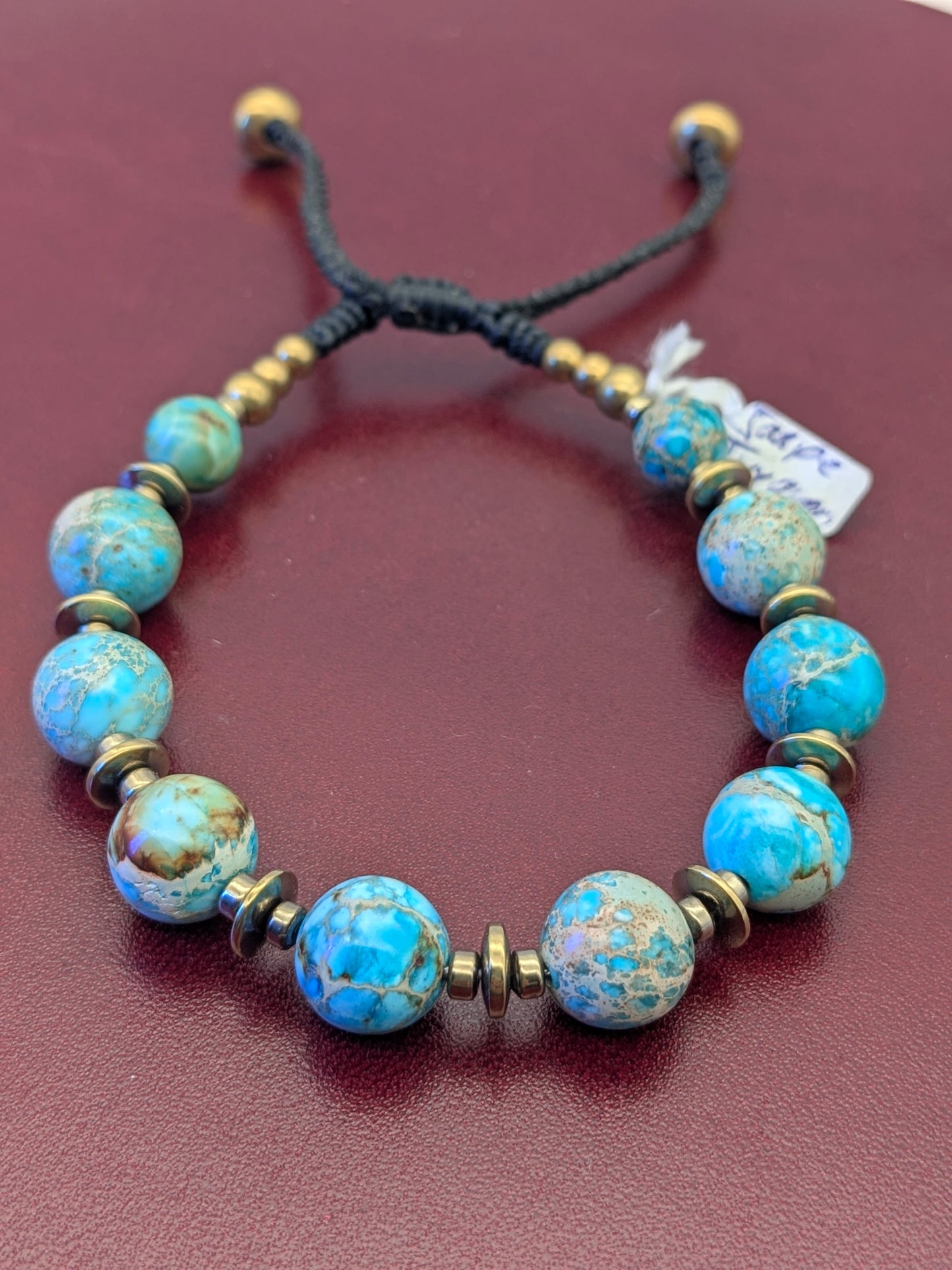 Bracelet Jaspe Turquoise Impérial