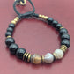 Bracelet Onix et Agate Botswana à Facettes