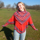 Poncho en Alpaga avec Manches