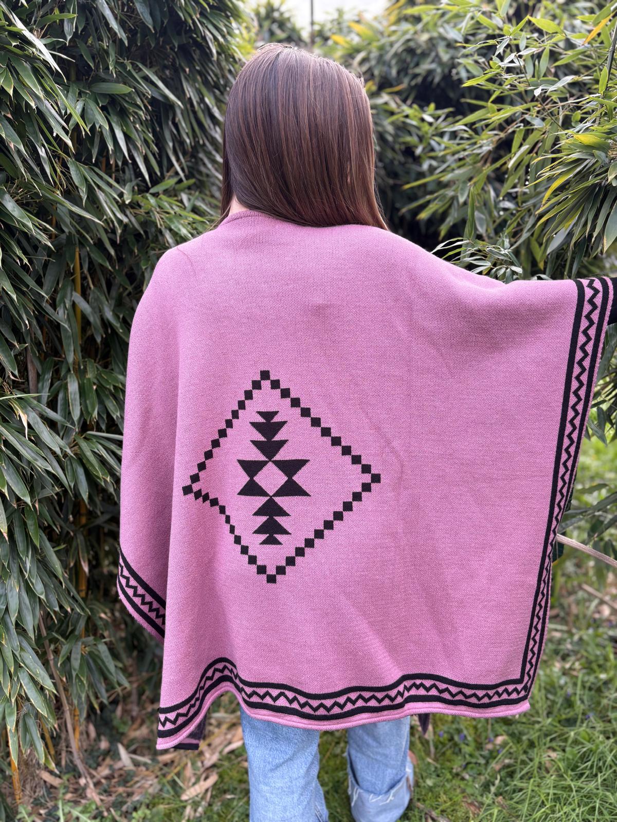 Poncho Cape Ethnique Otavalo-Ecuador
