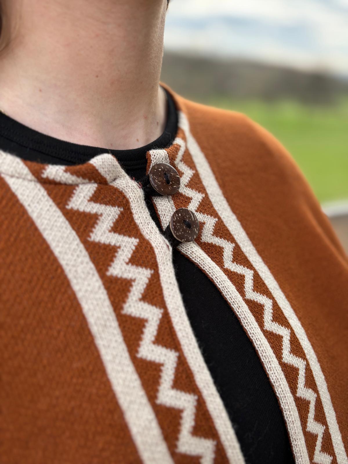 Poncho Cape Ethnique Otavalo-Ecuador