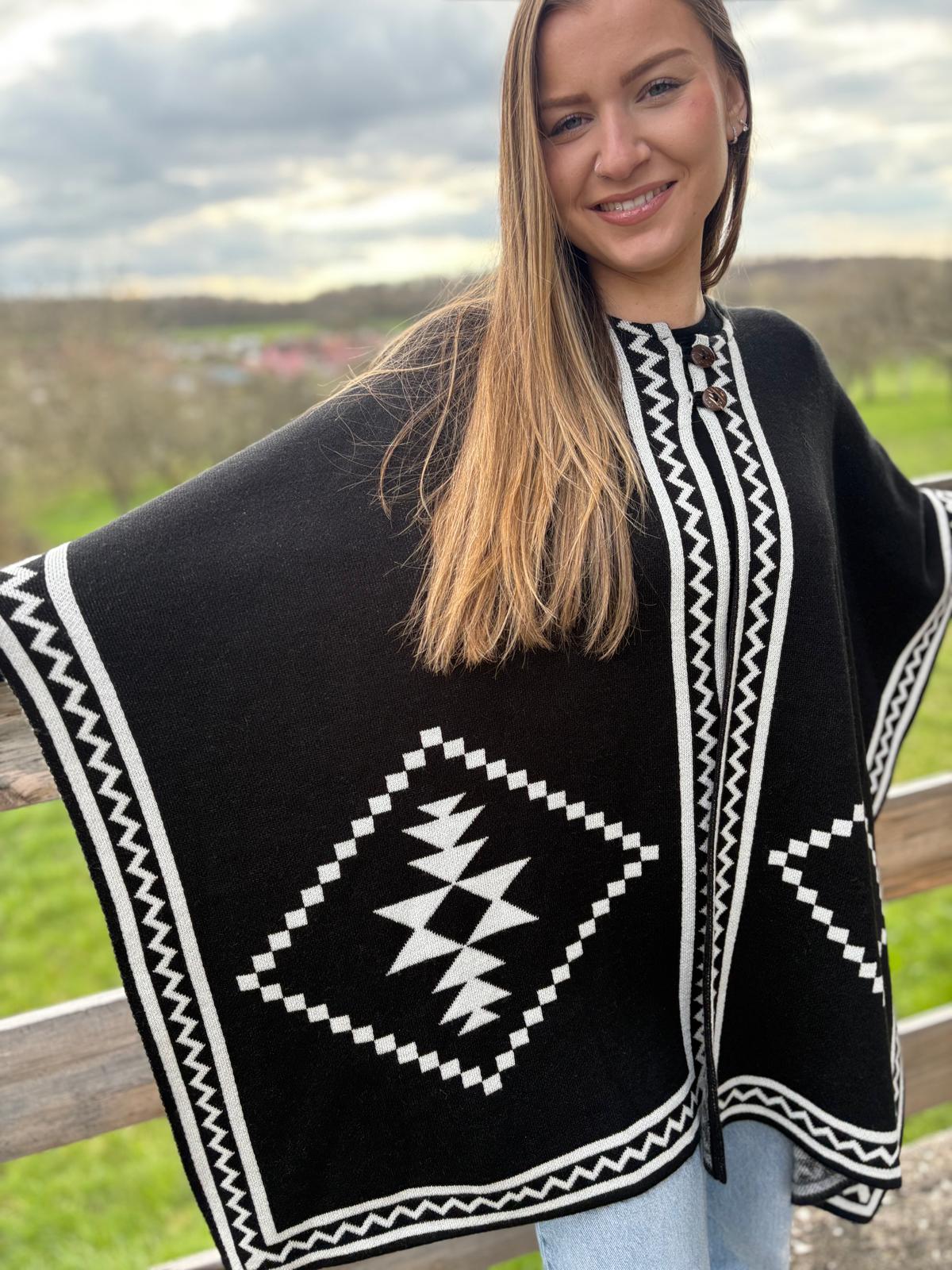 Poncho Cape Ethnique Otavalo-Ecuador